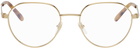 Gucci Gold Round Glasses