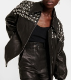 Khaite - Studded leather jacket