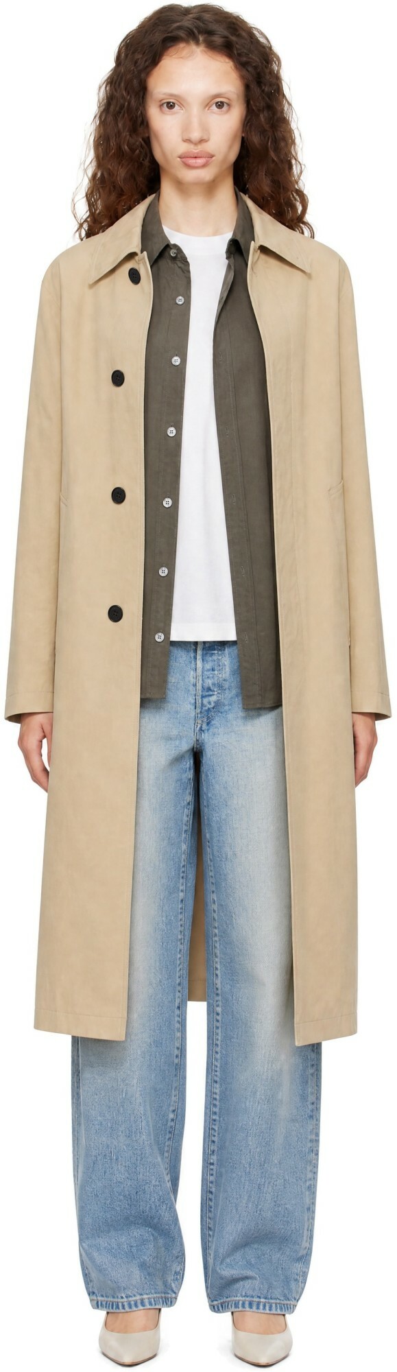 Dunst Beige Refined Mac Coat