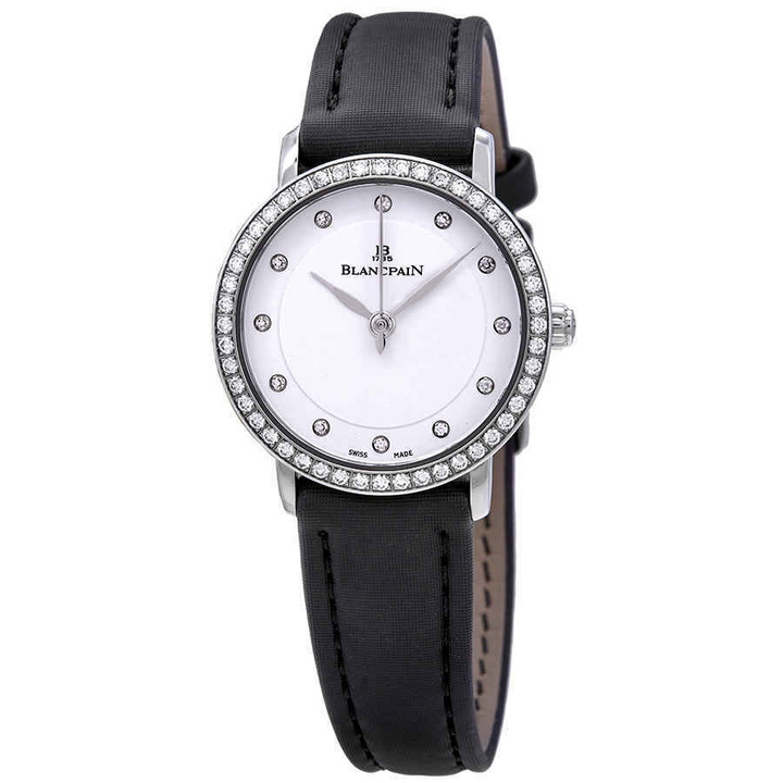Photo: Blancpain Ultraplate Automatic Diamond White Dial Ladies Watch 6102-4628-95A