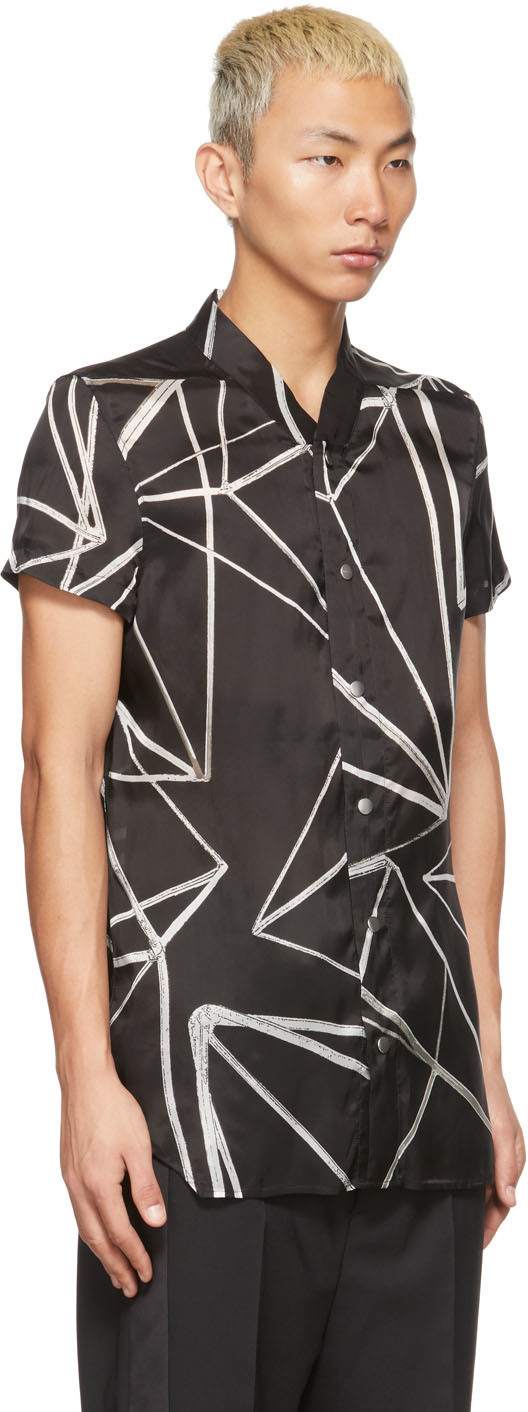 Rick rick owens babelシャツ Owens Babel Silk Work Shirt - SS19