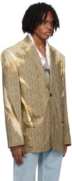 Y/Project Beige Sun Bleached Blazer
