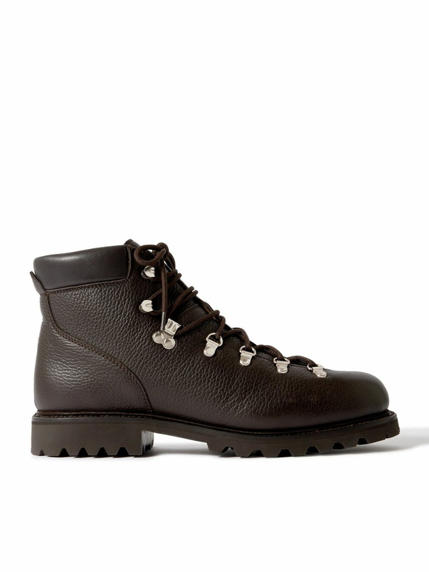 Photo: MORJAS - Full-Grain Leather Hiking Boots - Brown