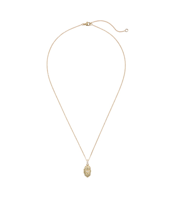 Photo: Stone and Strand Northern Star 10kt gold necklace with diamond