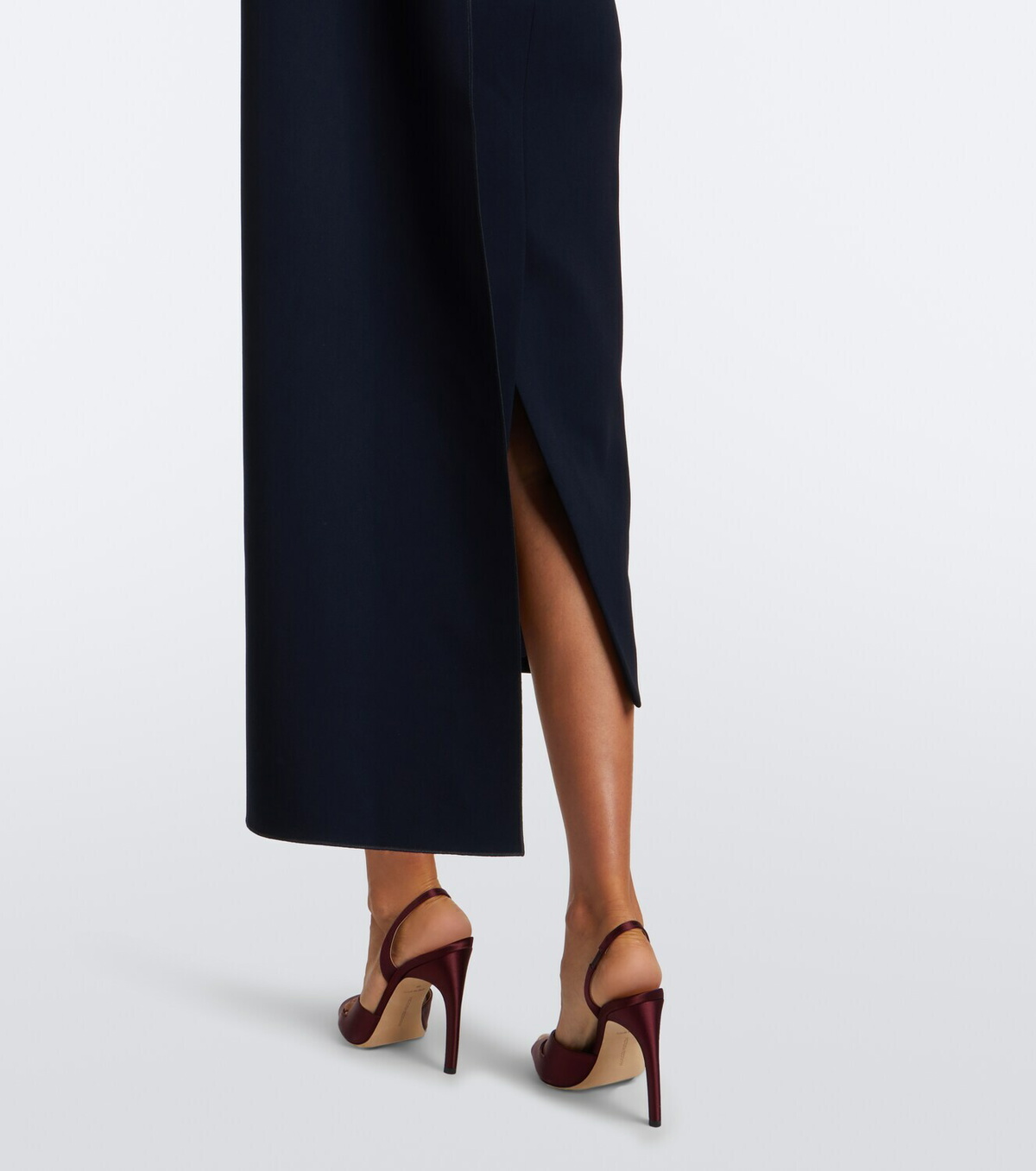 Roksanda Maite caped crêpe midi dress