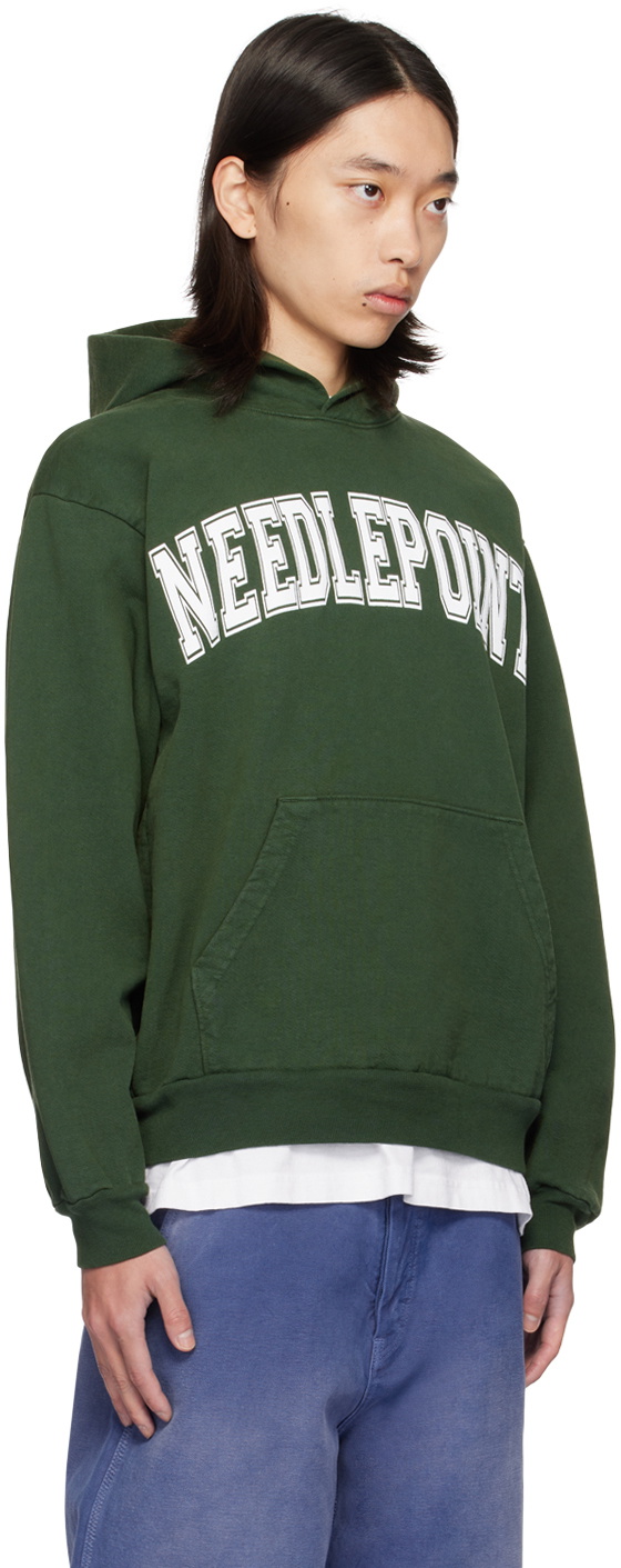 Online Ceramics Green 'Needlepoint' Hoodie