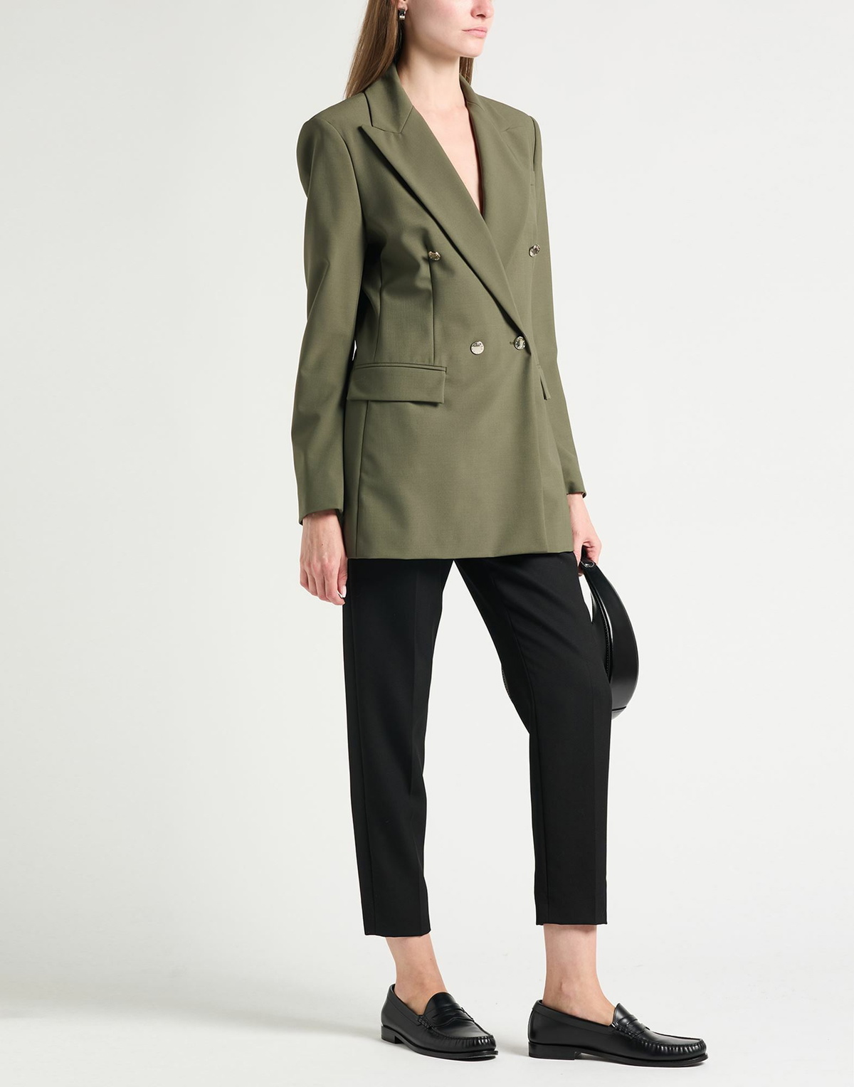 Maje Womens Blazer Military in Green