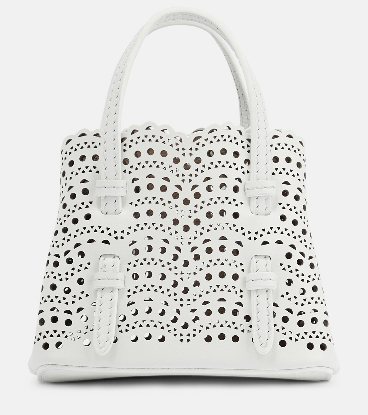 Alaïa Mina Mini leather crossbody bag ALAÏA
