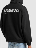 BALENCIAGA - Cotton Hoodie Sweatshirt W/ Logo