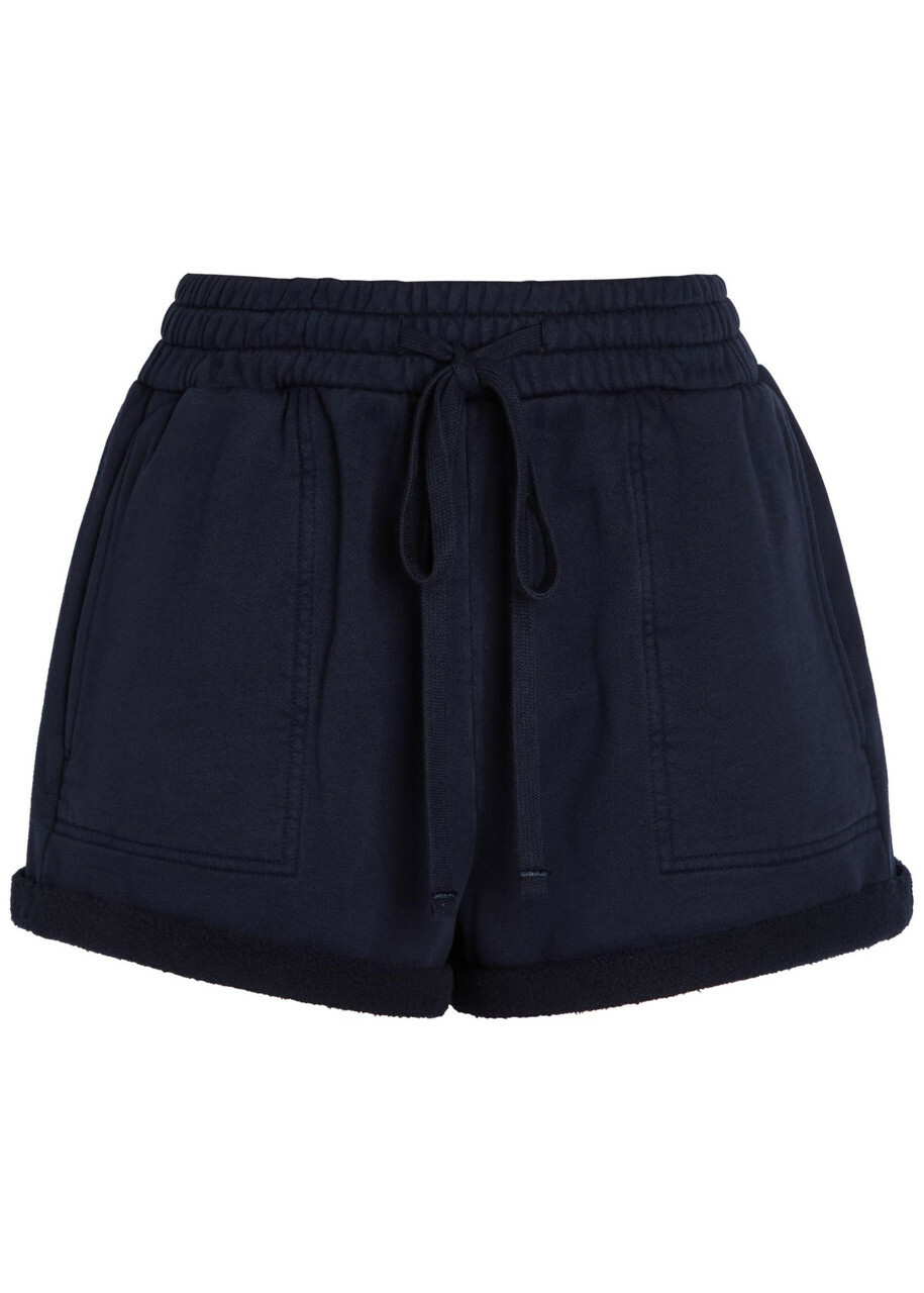 Citizens OF Humanity Viveene Turn-up Cotton Shorts Navy