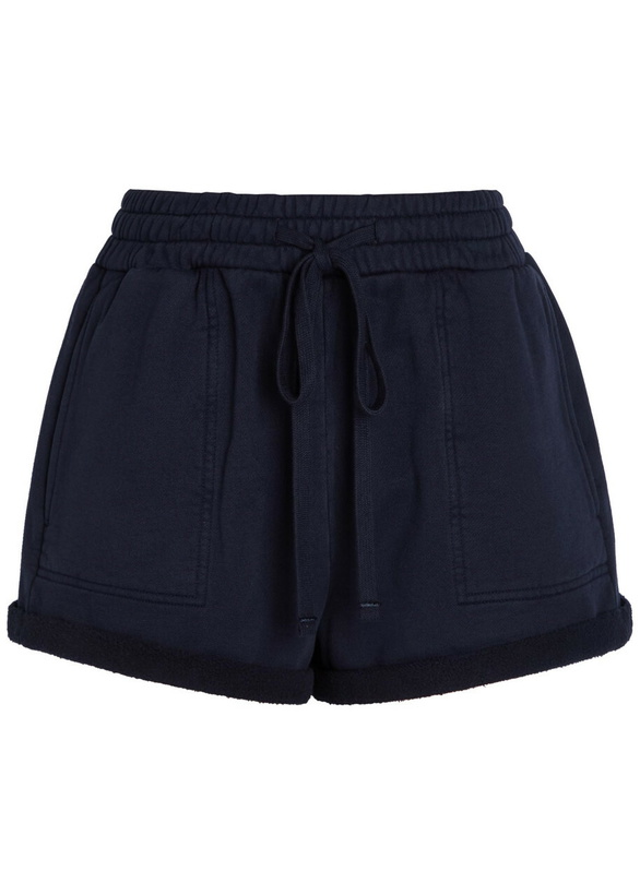 Photo: Citizens OF Humanity Viveene Turn-up Cotton Shorts Navy