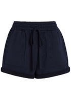 Citizens OF Humanity Viveene Turn-up Cotton Shorts Navy