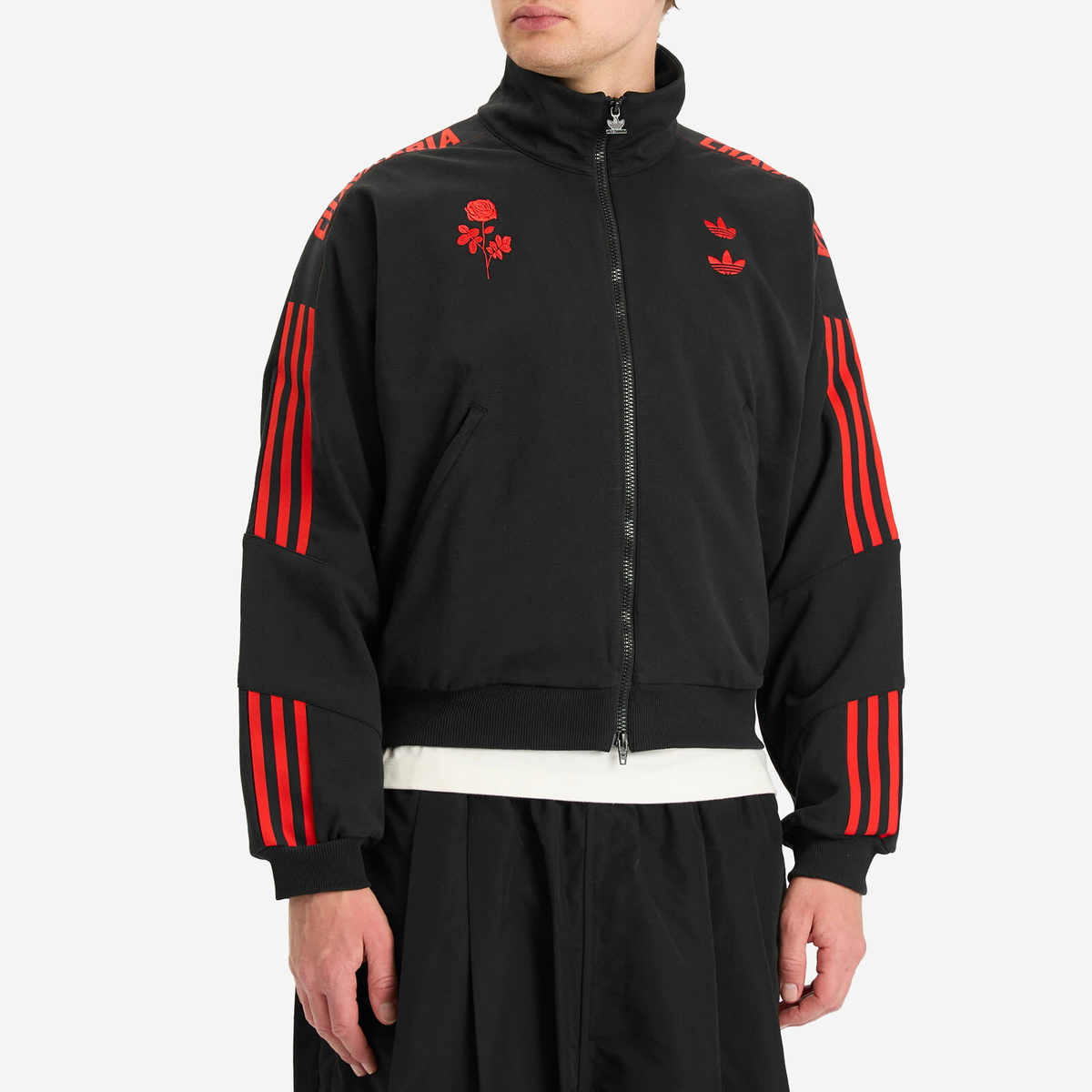 ジャケット・アウター adidas WILLY CHAVARRIA KNIT TRACKTOP Adidas x Willy Chavarria Knit Track Jacket Blue & Black