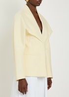Jacquemus La Veste Chale Crepe Blazer Off White