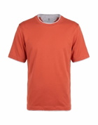 Brunello Cucinelli Mens T-shirt in Orange