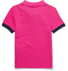 Vilebrequin - Boys Ages 2 - 12 Contrast-Tipped Cotton-Piqué Polo Shirt - Men - Pink