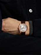 Cartier - Drive de Cartier Hand-Wound 18-Karat Pink Gold and Alligator Watch, Ref. No. CRWGNM0006