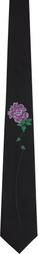 YOHJI YAMAMOTO Black Derby Tie