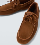 Ancient Greek Sandals Pliario suede boat shoes