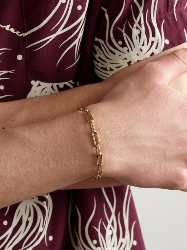 Photo: Jacquie Aiche - 14-Karat Gold Chain Bracelet - Gold