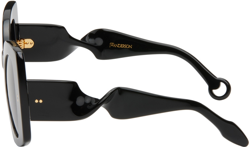 JW Anderson SSENSE Exclusive Black Twister Sunglasses