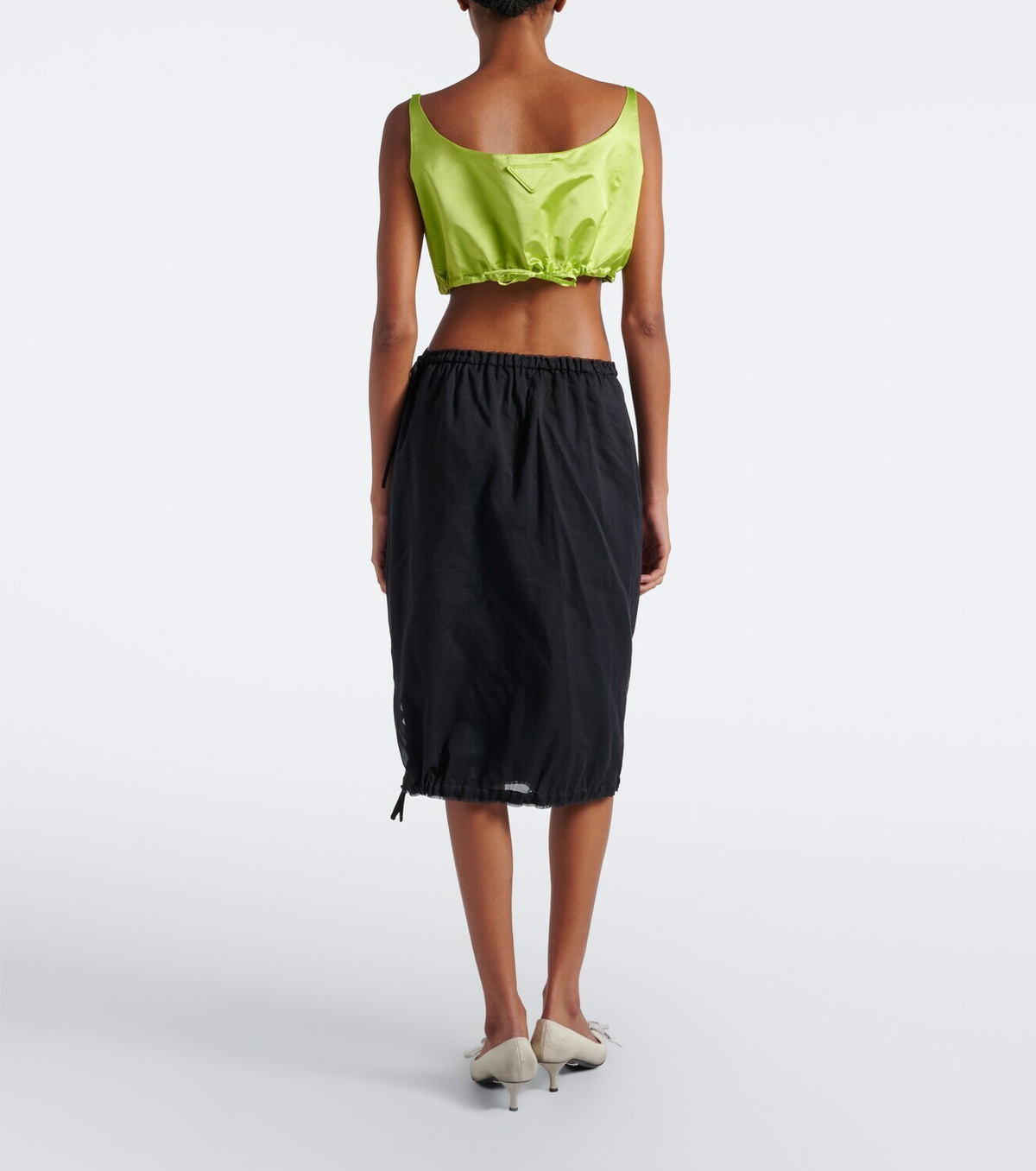 Prada Embellished midi skirt