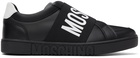 Moschino Black Logo Slip-On Sneakers