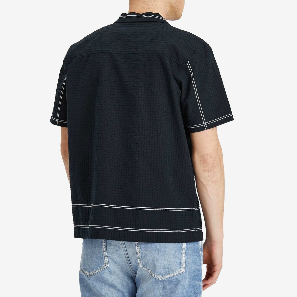 Percival Men's Sicily Cuban Shirt in Navy