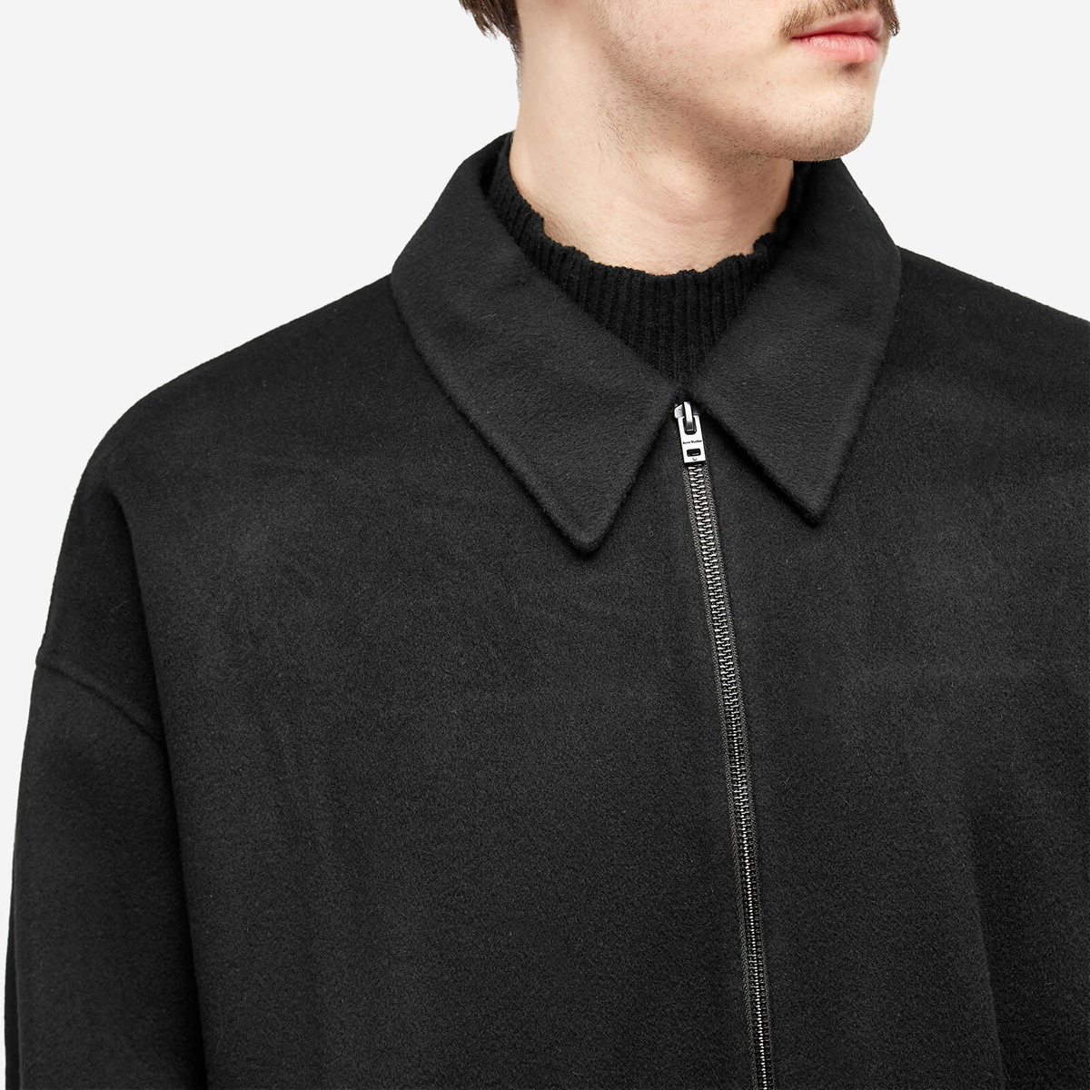 Acne Studios Men's Doverio Double Face Wool Jacket in Black Acne