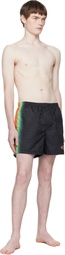 Casablanca Black Monogram Swim Shorts