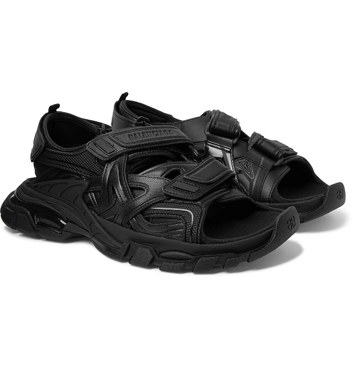 Photo: Balenciaga - Track Neoprene and Rubber Sandals - Black