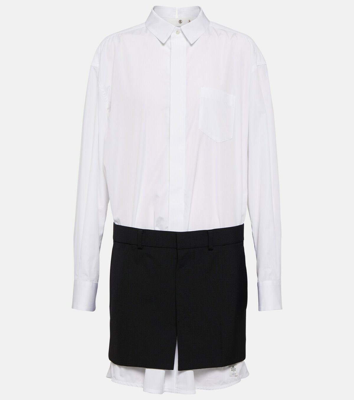 Sacai x Thomas Mason cotton minidress Sacai
