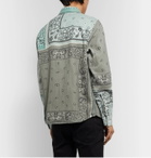 AMIRI - Bandana-Print Cotton-Flannel Shirt - Blue