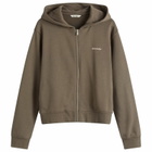Holzweiler Women's Regular Light Zip Hoodie in Taupe
