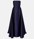 Solace London Strapless satin gown
