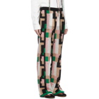 Loewe Pink and Black Mohair Graphic Trousers