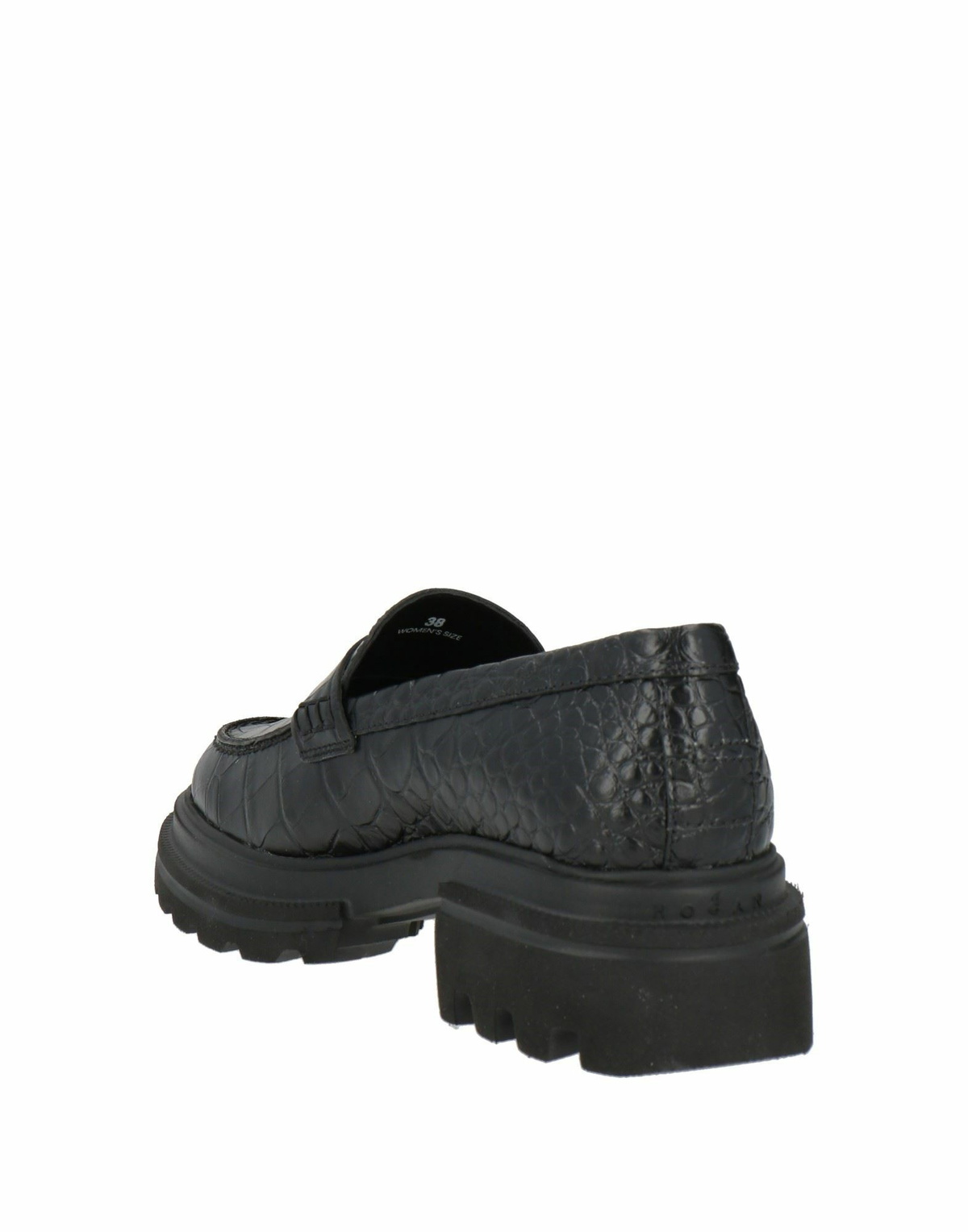 Hogan Womens Loafers in Black