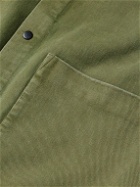 Folk - Assembly Cotton-Twill Overshirt - Green