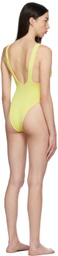 Reina Olga Yellow Scrunch Ruby One-Piece Swimsuit