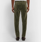 Massimo Alba - Winch Slim-Fit Cotton-Velvet Trousers - Men - Green