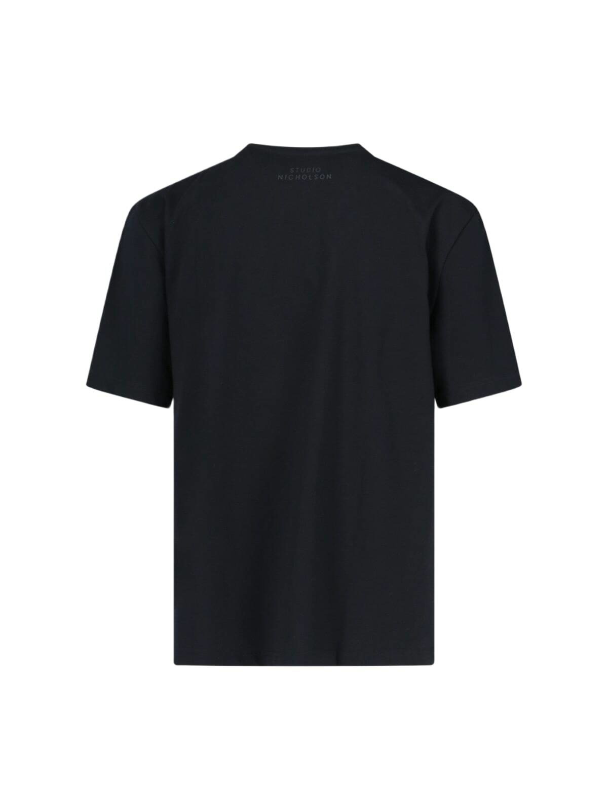 Studio Nicholson Men's Beta Logo T-Shirt in Black Studio