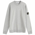 Stone Island Men's Garment Dyed Crew Sweatshirt in Melange Grey