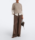Jardin des Orangers Cable knit cashmere sweater