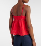 Melissa Odabash Beatrice cotton and linen top