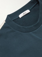 Mr P. - Striped Organic Cotton-Jersey Sweatshirt - Blue