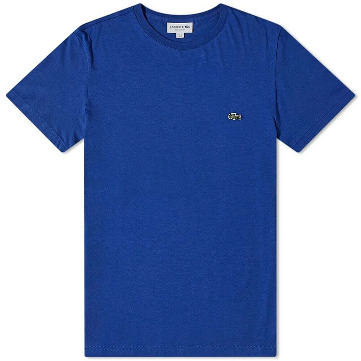 Photo: Lacoste Men's Classic T-Shirt in Cosmic Blue