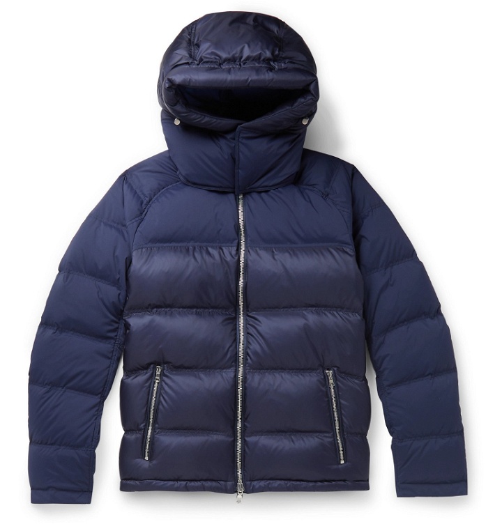Photo: Orlebar Brown - Quited Shell Hooded Down Jacket - Blue