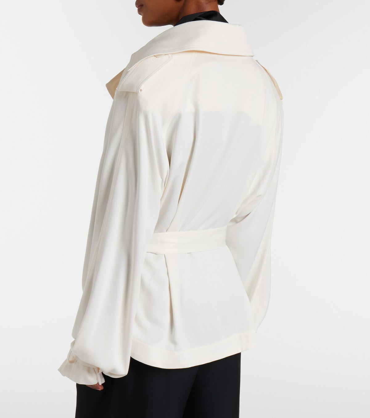 The Frankie Shop Elva cropped trench coat