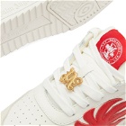 Palm Angels Men's University Sneakers in White Red