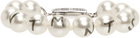 VTMNTS Silver Pearl Barcode Bracelet